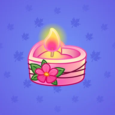 Love Candle, модель Waikiki, фон Neon Blue