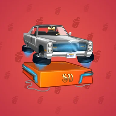 Low Rider, модель DeLorean, фон Fire Engine
