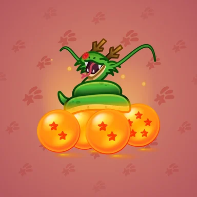 Lunar Snake, модель Dragon Ball, фон Strawberry