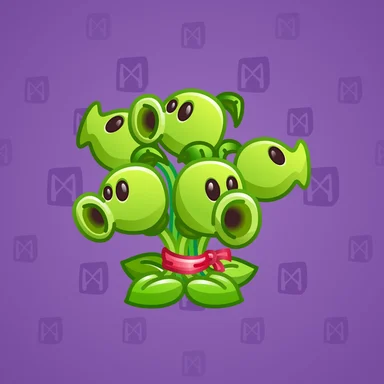 Lush Bouquet, модель Peashooter, фон Grape