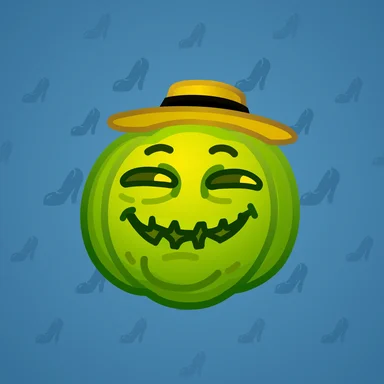 Mad Pumpkin, модель The Mask, фон French Blue