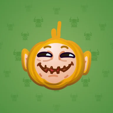 Mad Pumpkin, модель Oh-Laa-Laa, фон Shamrock Green