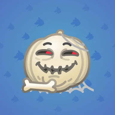 Mad Pumpkin, модель Mummy Troll, фон Sapphire