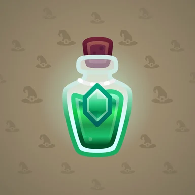 Magic Potion, модель Emerald Elixir, фон Desert Sand