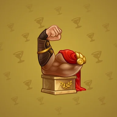 Mighty Arm, модель Gladiator, фон Pure Gold