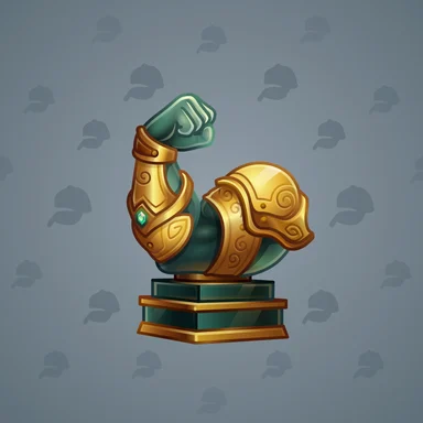 Mighty Arm, модель Jade Titan, фон Steel Grey
