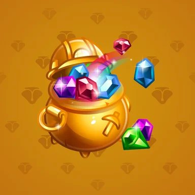 Money Pot, модель Gold Miner, фон Mustard