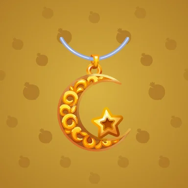 Moon Pendant, модель Harmony, фон Amber