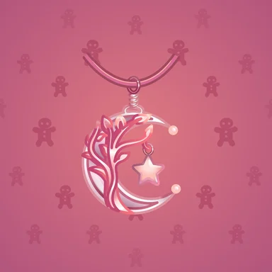 Moon Pendant, модель Rosewood, фон Raspberry