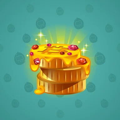 Mousse Cake, модель Crypto Chips, фон Turquoise