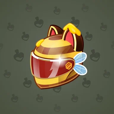 Neko Helmet, модель Queen Bee, фон Rifle Green