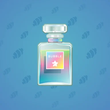 Perfume Bottle, модель Prism Bubble, фон Sky Blue