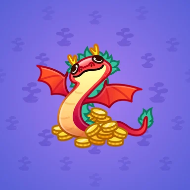 Pet Snake, модель Dragon, фон Electric Indigo