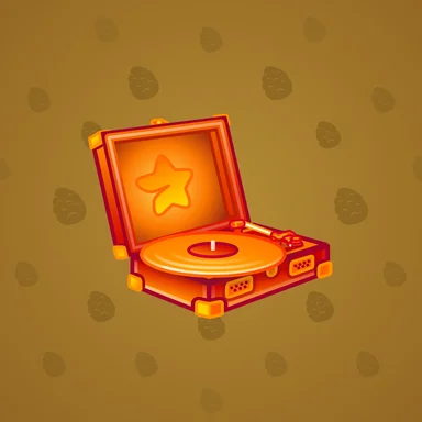 Record Player, модель Fire Show, фон Old Gold