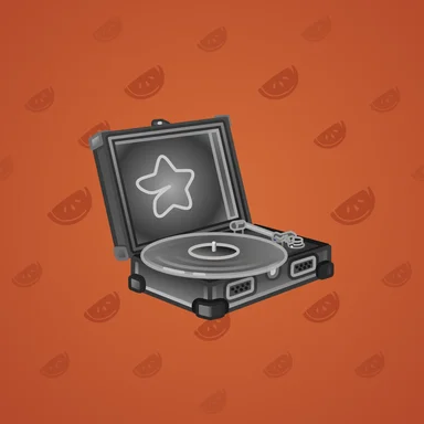 Record Player, модель Mood Swing, фон Burnt Sienna