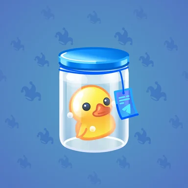 Restless Jar, модель Utya Duck, фон Sapphire