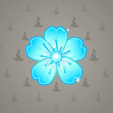 Sakura Flower, модель Icebound, фон Platinum
