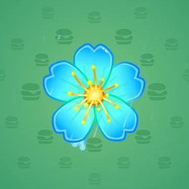 Sakura Flower, модель Monsoon, фон Emerald