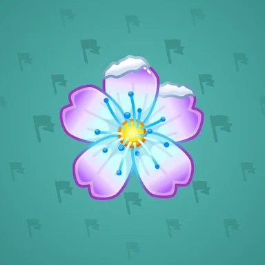 Sakura Flower, модель Snowdrop, фон Turquoise