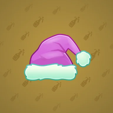 Santa Hat, модель Sweet Tooth, фон Satin Gold