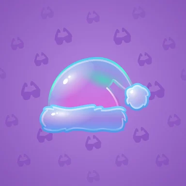 Santa Hat, модель Bubbly, фон Lavender