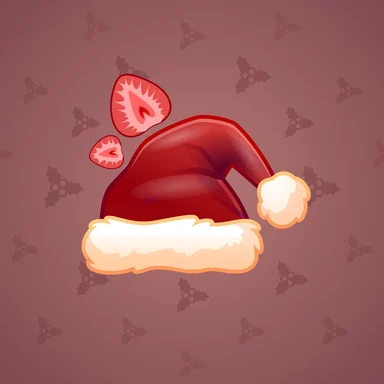 Santa Hat, модель Creamy, фон Rosewood