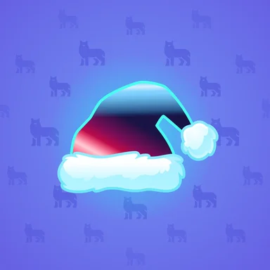 Santa Hat, модель Rave, фон Neon Blue