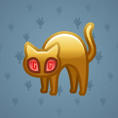Scared Cat, модель Caramel, фон Silver Blue