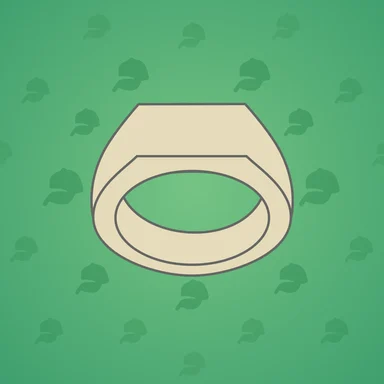 Signet Ring, модель Skibidi, фон Emerald