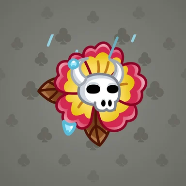 Skull Flower, модель Pamplona, фон Battleship Grey