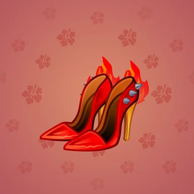 Sky Stilettos, модель Hellcat, фон Strawberry