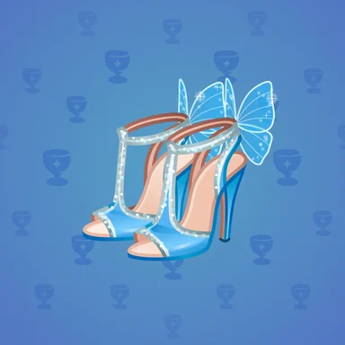 Sky Stilettos, модель Glossy, фон Sapphire