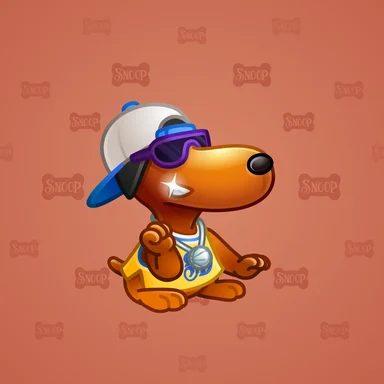 Snoop Dogg, модель Backspin, фон Coral Red
