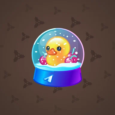 Snow Globe, модель Cherry Duck, фон Seal Brown