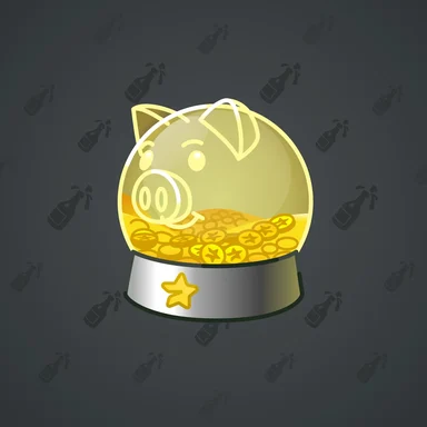 Snow Globe, модель Piggy Bank, фон Onyx Black