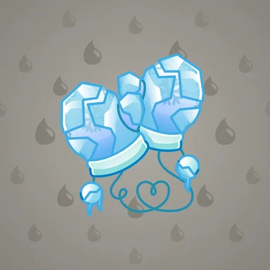 Snow Mittens, модель Water Bender, фон Platinum