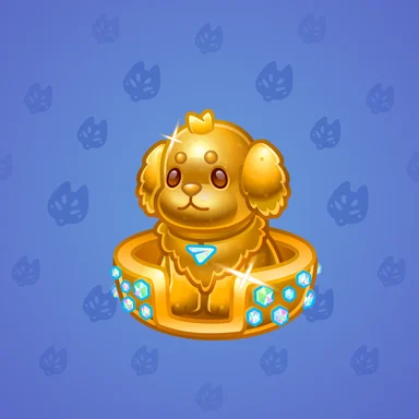 Spring Basket, модель Gold Retriever, фон Navy Blue