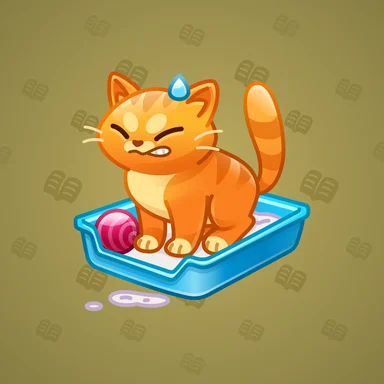 Spring Basket, модель Litter Box, фон Light Olive