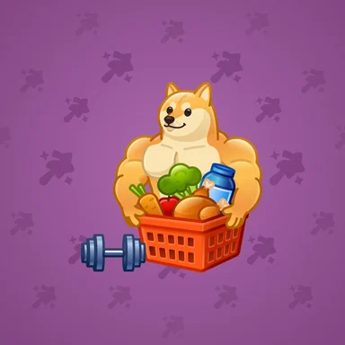 Spring Basket, модель Strong Doge, фон Purple