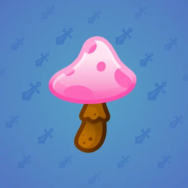 Spy Agaric, модель Blooming Cap, фон Sapphire
