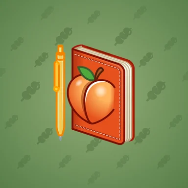 Star Notepad, модель Peachless, фон Pistachio