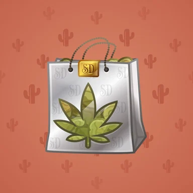 Swag Bag, модель Bulk Order, фон Coral Red