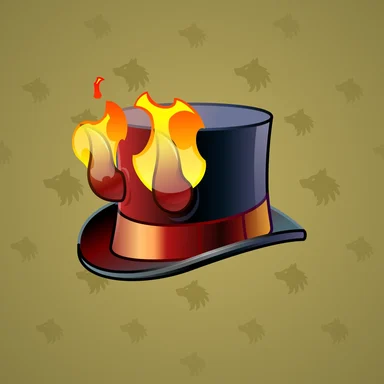 Top Hat, модель Lucifer, фон Light Olive