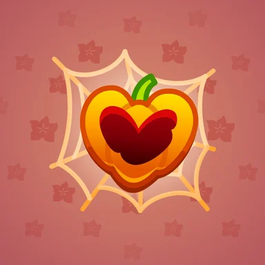 Trapped Heart, модель Jack-o-Love, фон Strawberry