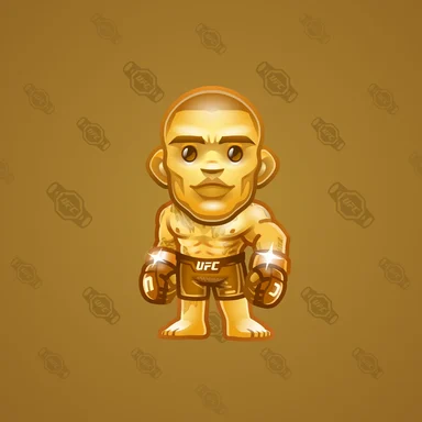 UFC Strike, модель Gold Pereira, фон Old Gold