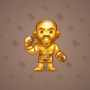 UFC Strike, модель Gold Jones, фон Cappuccino