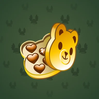 Valentine Box, модель Golden Bear, фон Dark Green