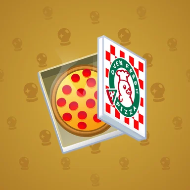Valentine Box, модель Pizza, фон Amber