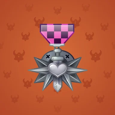 Victory Medal, модель Heart of Steel, фон Burnt Sienna