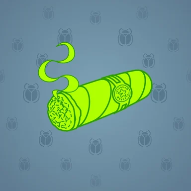 Vintage Cigar, модель Green Gas, фон Silver Blue